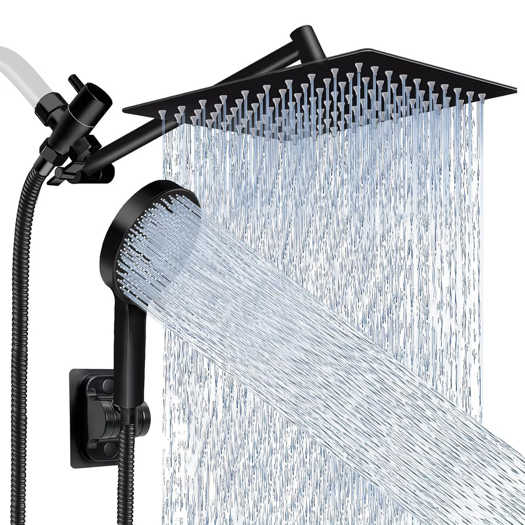 [Rainfall + Handheld] High Pressure Shower Head Full Kit