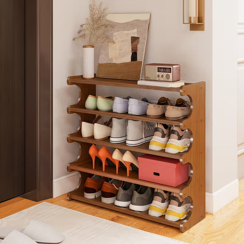 New Shoe Rack - Bamboo Shoe storage organizer