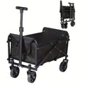 Heavy Duty Folding Utility Cart 220LB Capacity Outdoor Wagon