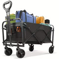 Heavy Duty Folding Utility Cart 450LB Capacity Outdoor Wagon